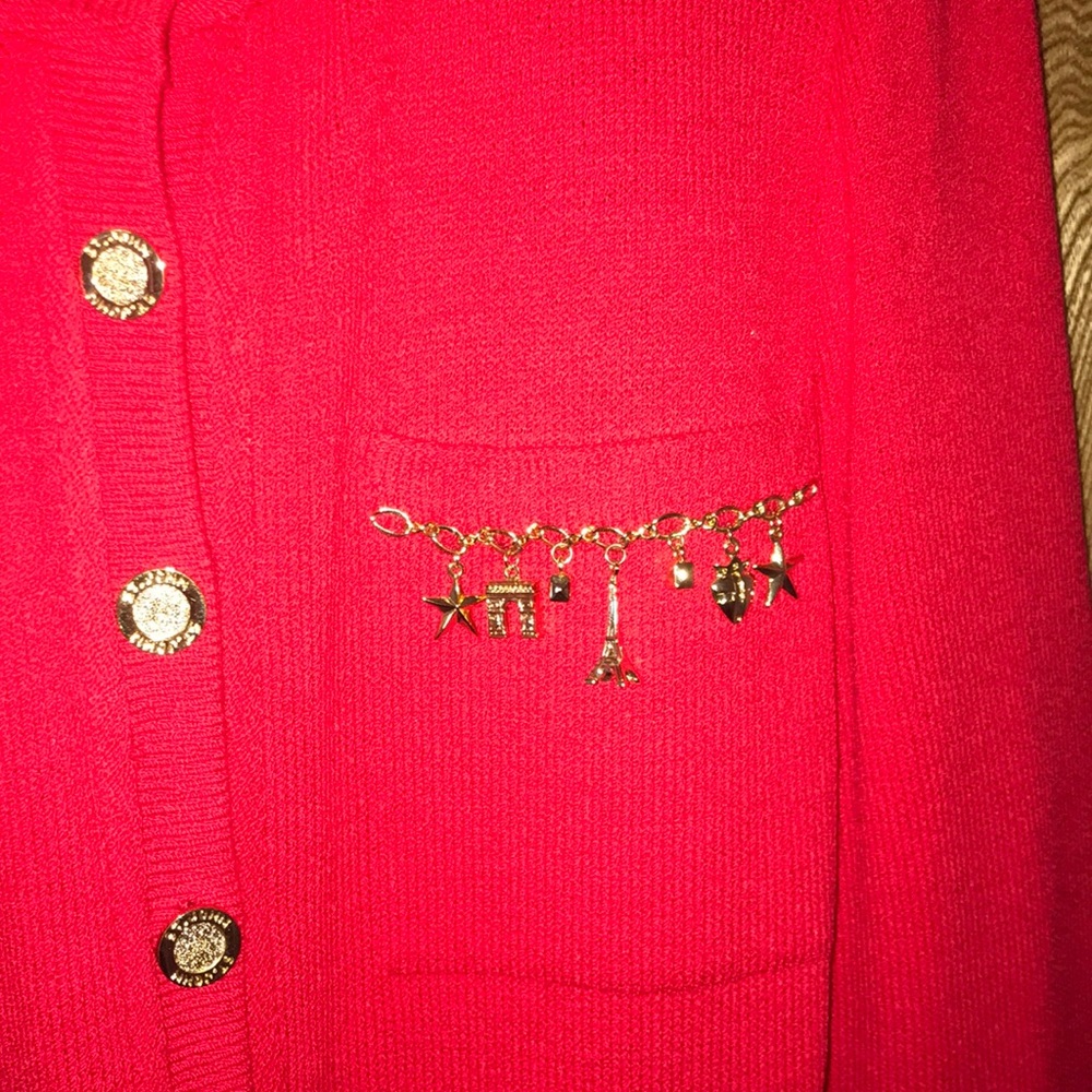St. John Evening Marie Gray suit Paris charms 10 - Picture 4 of 14